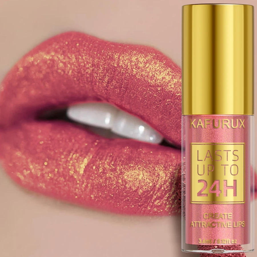 14 kleuren glitter metallic lip glazuur glanzende langdurige lipgloss waterdichte vloeibare lippenstift make-up lipolie lip tint cadeaus voor W