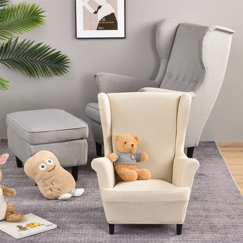 Juste de chaise à oreilles Polar Smile pour enfants, housses de fauteuil à oreilles pour enfants, housses de canapé simples de petite taille, protecteur de meubles