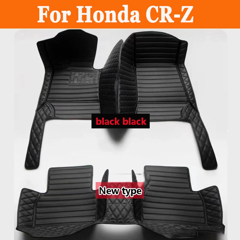 

Car Floor Mats For Honda CR-Z CRZ ZF1 ZF2 2010~2016 Mat Auto Foot Pads Luxury Leather Carpet Rug Interior Parts Car Accessories