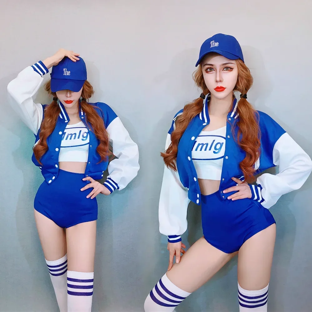 

Bar Ds Performance Clothes New Korean Dance Girl Group Sexy Hip Hop Jazz Dance Costumes Women Gogo Outfits Stage Costume DN10841