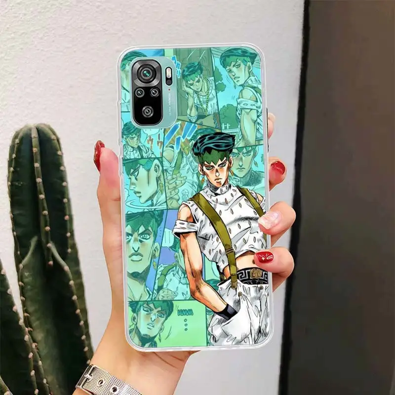 JoJo's Bizarre Adventure Rohan Kishibe For Xiaomi Redmi Note 10 9T 9S 9 8 Pro 8T 7 5 Phone Case Mi 12T 11T 10T 9T 12 11 Lite Hou