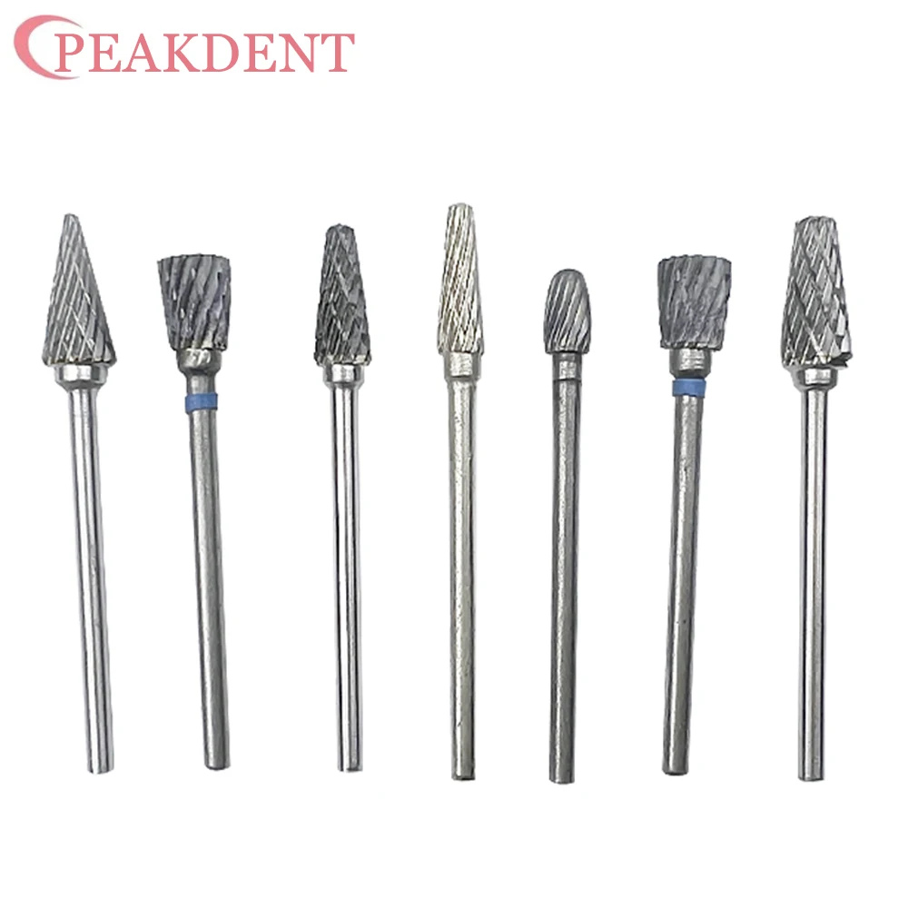 

10Pcs Tungsten Carbide Milling Cutter Rotary steel cone drill set diamond drill Tungsten Carbide Cutter Kit Dental Carbide Burs