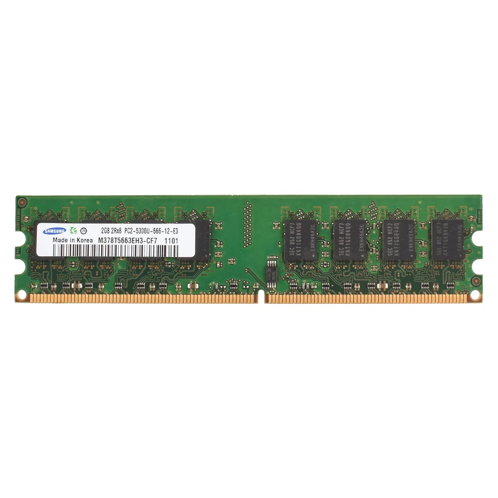 Imagem -02 - Memória Dual Channel da Samsung-desktop Ddr2 667 800mhz Ddr3 1066 1333 1600 1866mhz Ddr4 2133 2400 2666 3200mhz Ddr5 4800 5600mhz