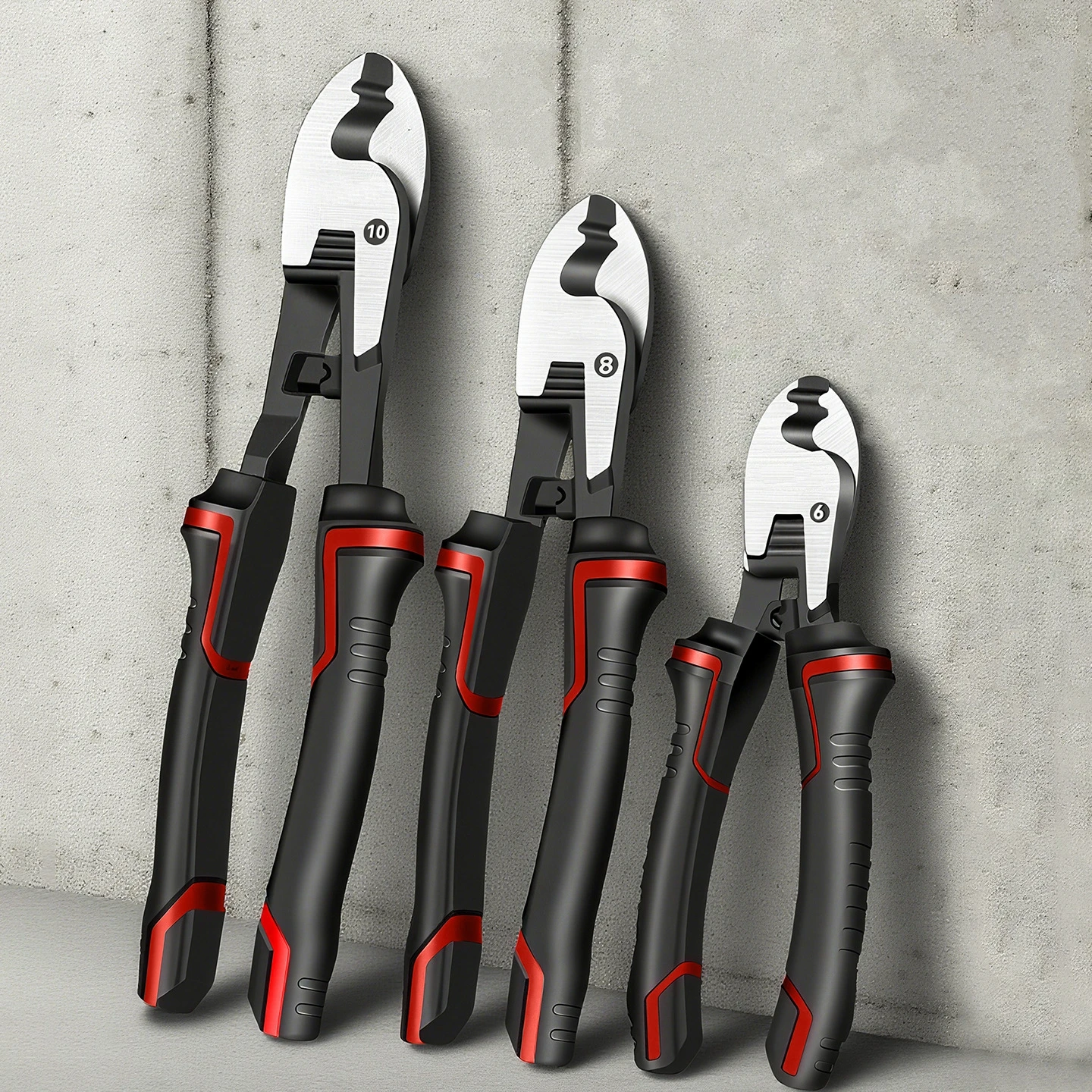 Multifunctional 6/8/10 inch Cable Scissors Electrician Professional Wire Cable Cutter Stripper Pliers Cable Cutting Hand Tool