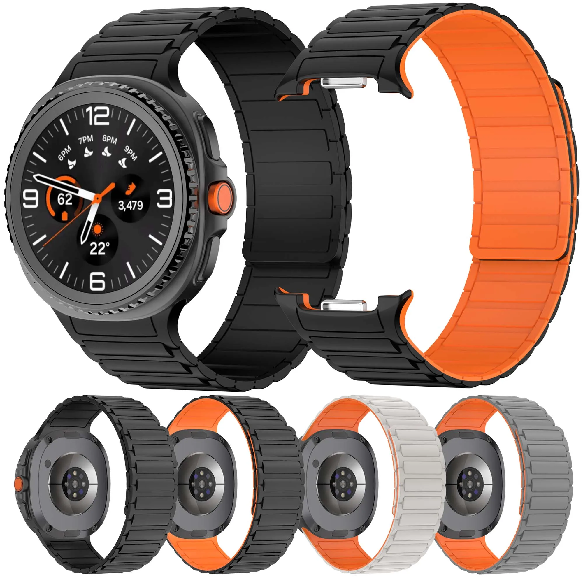 

Silicone Watch Strap for Watch Samsung 8 40/44mm Replace The Watch Strap Adaptation for Samsung Watch 8 Classic 46mm Leather