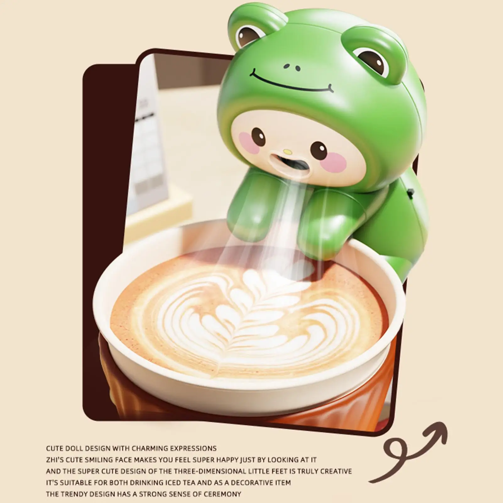 Food Fans Clip Type Small Blow-Up Device Animal Design USB Charging Portable Fans That Blow Cold Air for Noodle Coffee Tea Hot - view 5