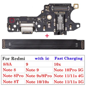USB -Ladekabel Flex Motherboard, Xiaomi Redmi 8, 8a, 9, Note 8, 8t, 9, 10, 10x, 10s, 11, 11s, Poco F1, F2, M4, X4 Pro, 5g 10 Hauptverkaufskabel Flex Redmi 9 - №6