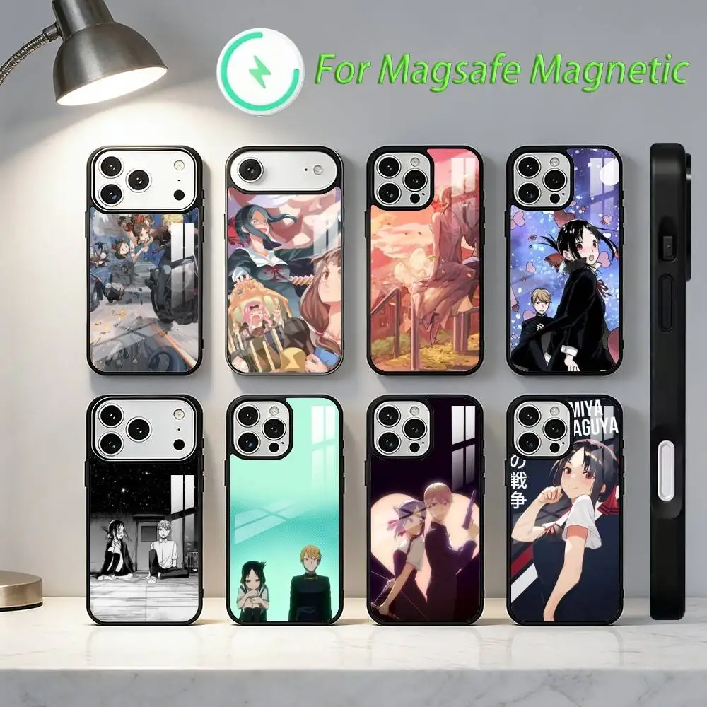 

Чехол для телефона Anime K-Kaguya-sama Love Is War для iPhone 17, 16, 15, 14, 13, 12, 11, Plus, Pro, Max для беспроводной зарядки Magsafe