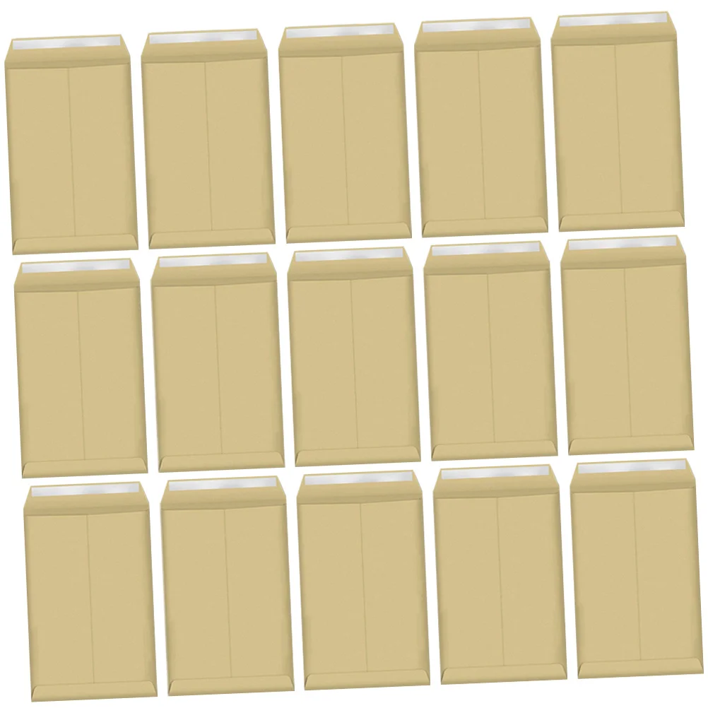 Bolsas de archivo de papel Kraft multifuncionales, tamaño de sobre C4, sello adhesivo fuerte, almacenamiento de documentos ecológico para negocios, 25 uds.