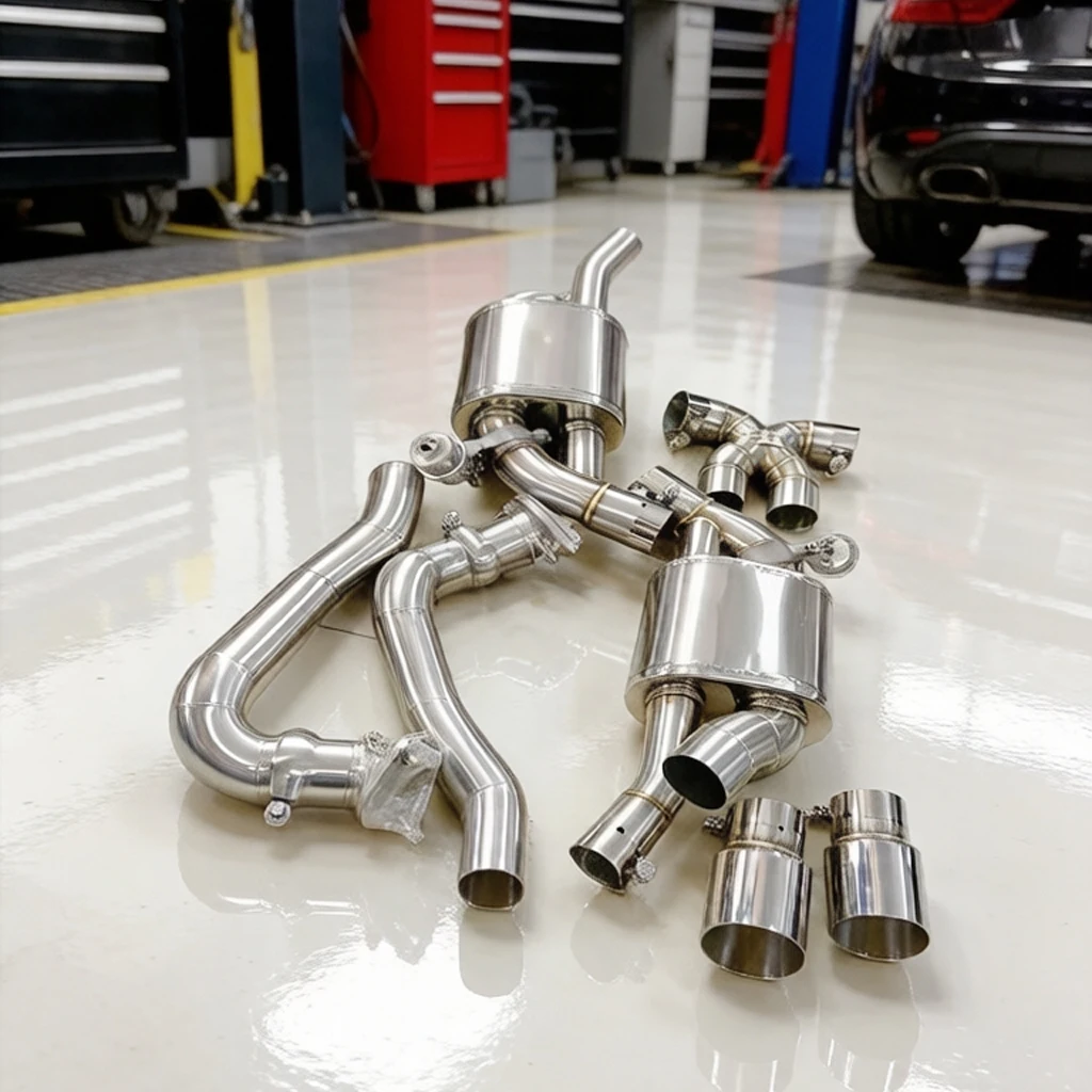 

Cat Back Exhaust System for Porsche Boxster GTS Cayman GTS 981 3.4L 2014-2016 304 Stainless Steel Valved Tuned Exhaust Pipe