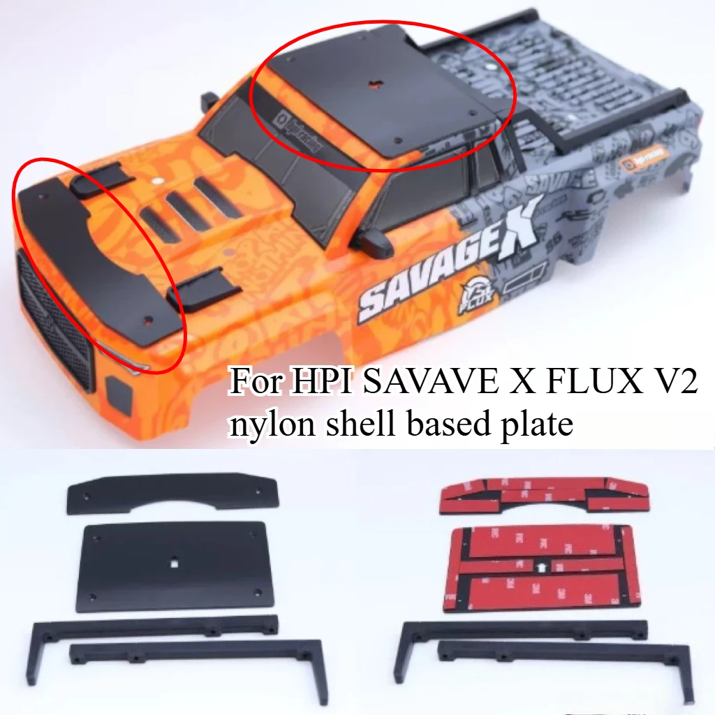 Custom Anti-Friction Body Guard Plate Kit For HPI SAVAGE X FLUX V2 RC Off-Road Truck Compatible Original Shell Mod Accessories