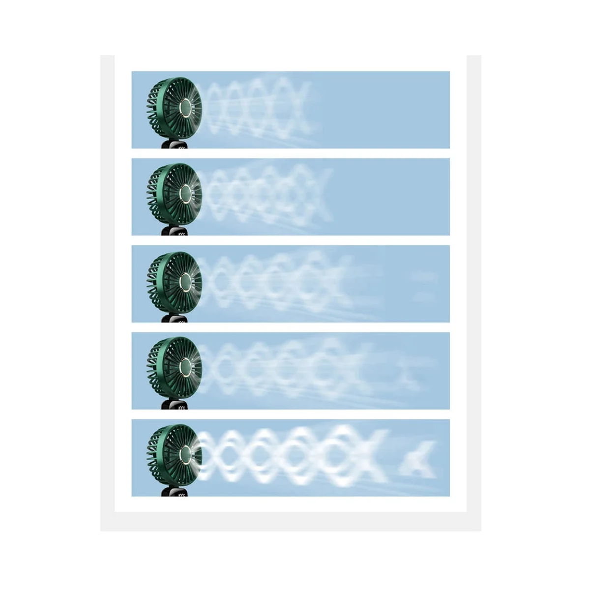 Ventilador de mão portátil multifuncional pequeno, desktop do escritório, ventilador dobrável de cabeça dupla com cordão no pescoço, roxo