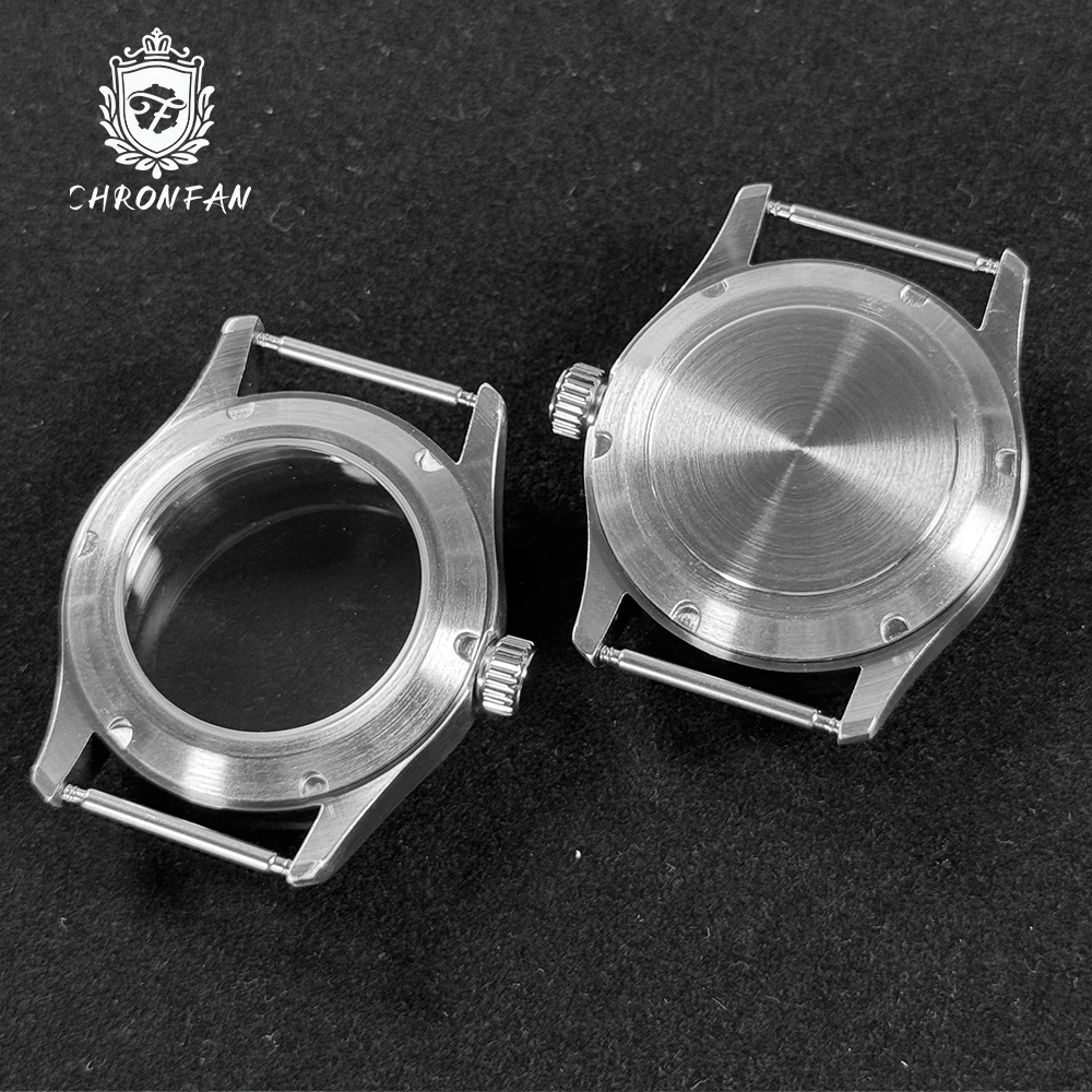 CHRONFAN Pilot Little Prince 36/39mm Arched Glass brushed stainless steel case Sapphire Glass 20ATM Fit NH35 NH35A NH36 Movement image 4