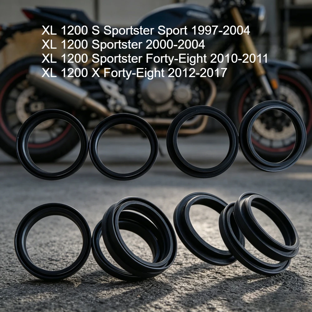 

2/4/6pc 39x52x11 Front Fork Oil Seal For HAR/LEY DAVI/DSON XL1200X XL1200 Sportster Forty-Eight XL1200S Sportster Sport XL 1200