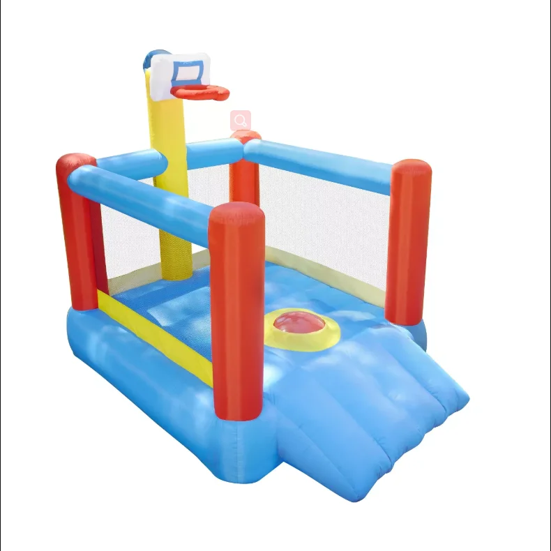 

Kids Toy Basketball Bouncy Castle Oxford Pvc Inflatable Trampoline for Children Training Dunks