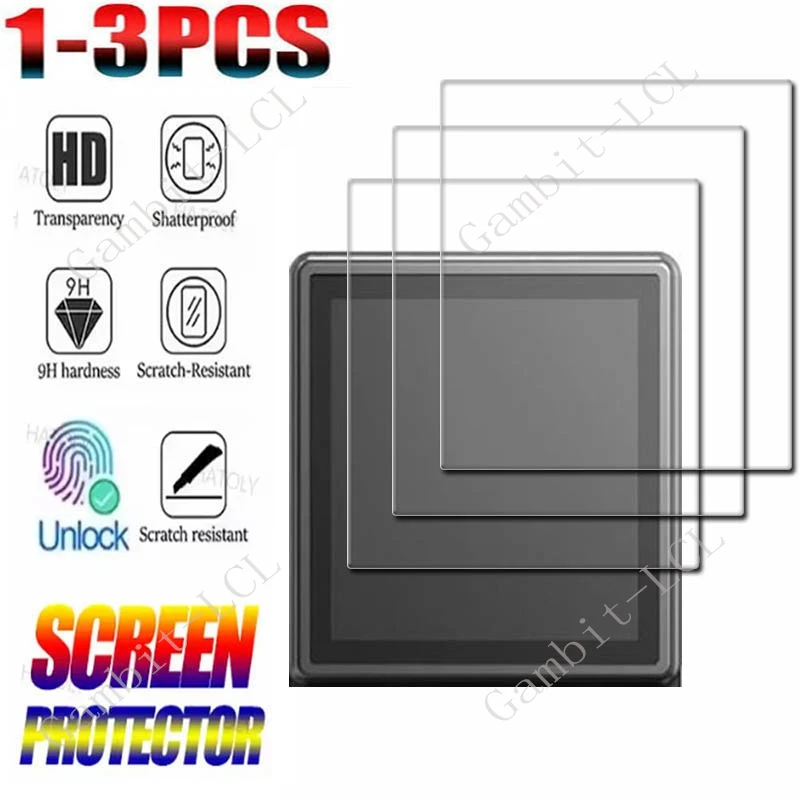 1-3 peças de vidro temperado 9H para ANBERNIC RG Rotate Console Player, película protetora para jogos, capa protetora de tela RGRotate de 3,5 polegadas