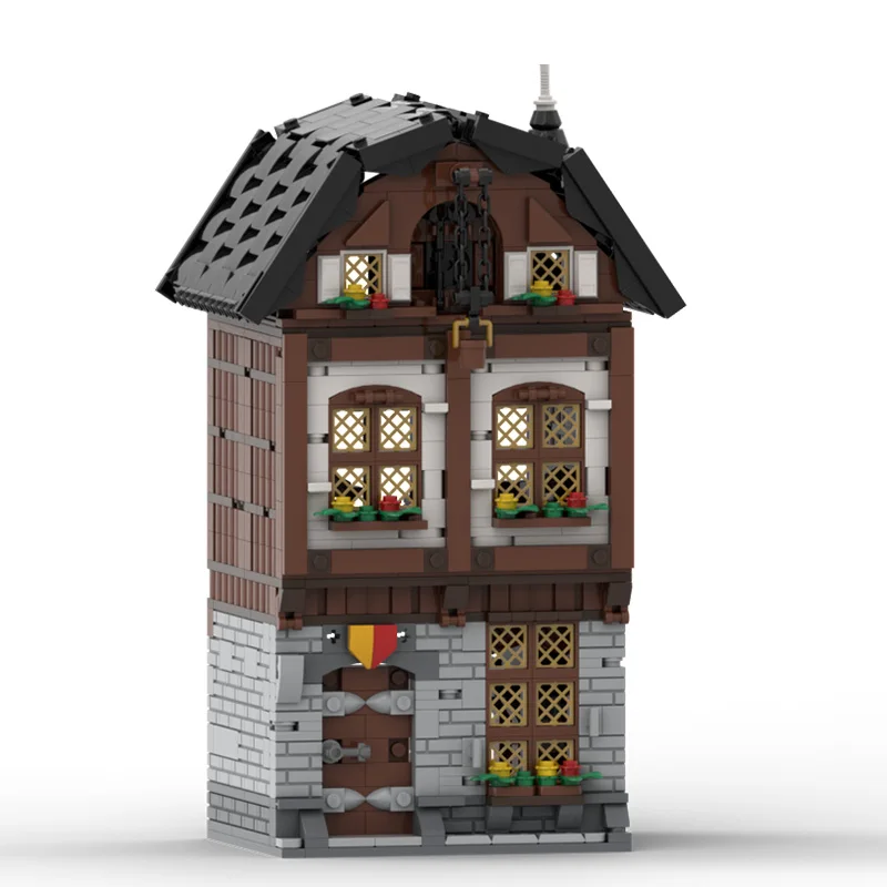1061 PCS City Street Town House MOC Customize Modular Building Block Creative Design Educational Learning DIY Festival Toy Gift