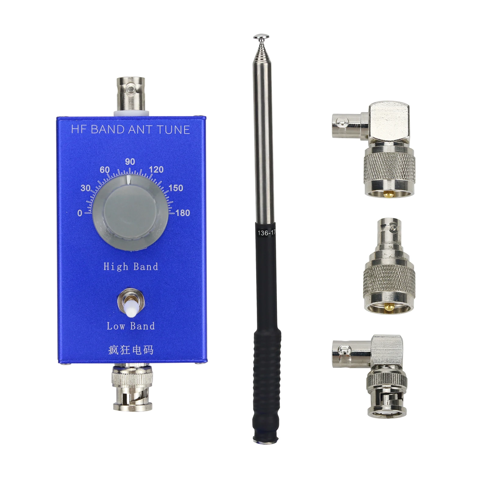 

HG-ANT 20W Telescopic Antenna 5-22MHz Mini Shortwave Antenna for USDX Shortwave Radio