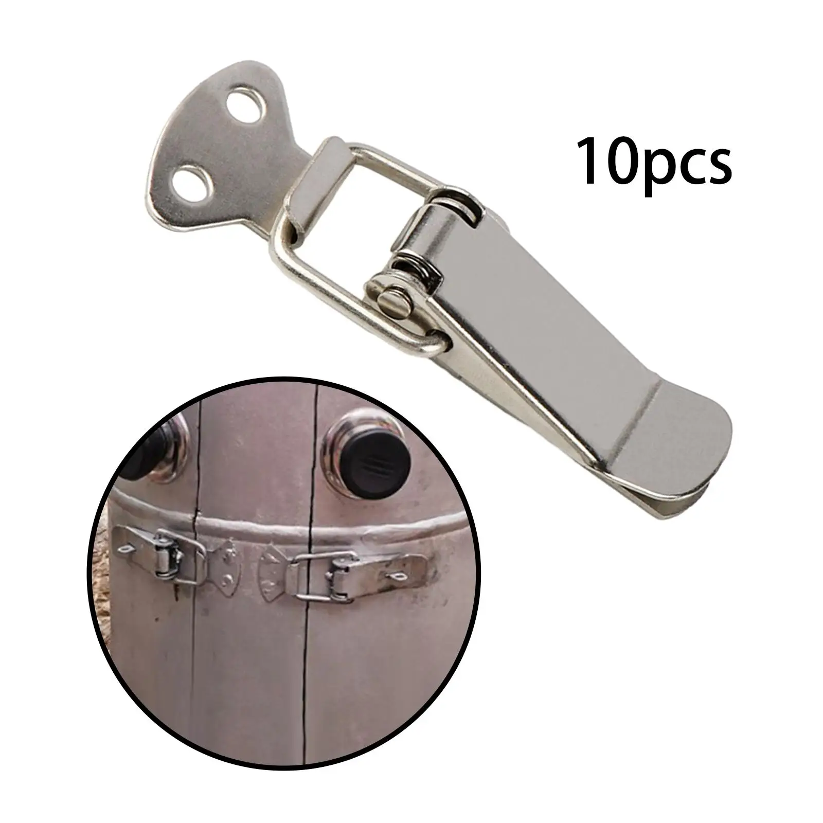 Spring Loaded Toggle Latch Lock Hasps for Box Cabinet Suitcase Window Door Easy Install Metal Buckle Clasp Hardware