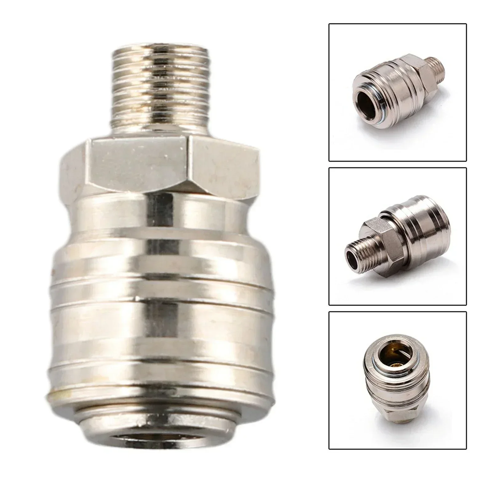 

Compressor Connector Fitting Female Sturdy Euro Air Line Hose Compressor Connector Fitting with 1/4BSP Male Thread