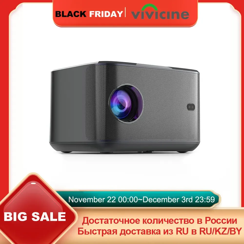 Vivicine-A6 Portable Home Theater Projector, Android 9.0, HD 1080P, Dust-proof,Auto Focus,Auto Keystone