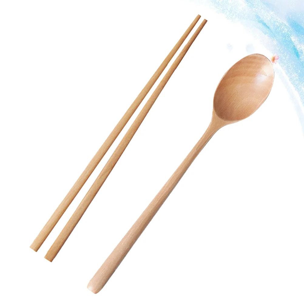 

Chinese Chopsticks for Eating Outdoor Wood Kitchen Utensils Tableware Camping Wooden Travel