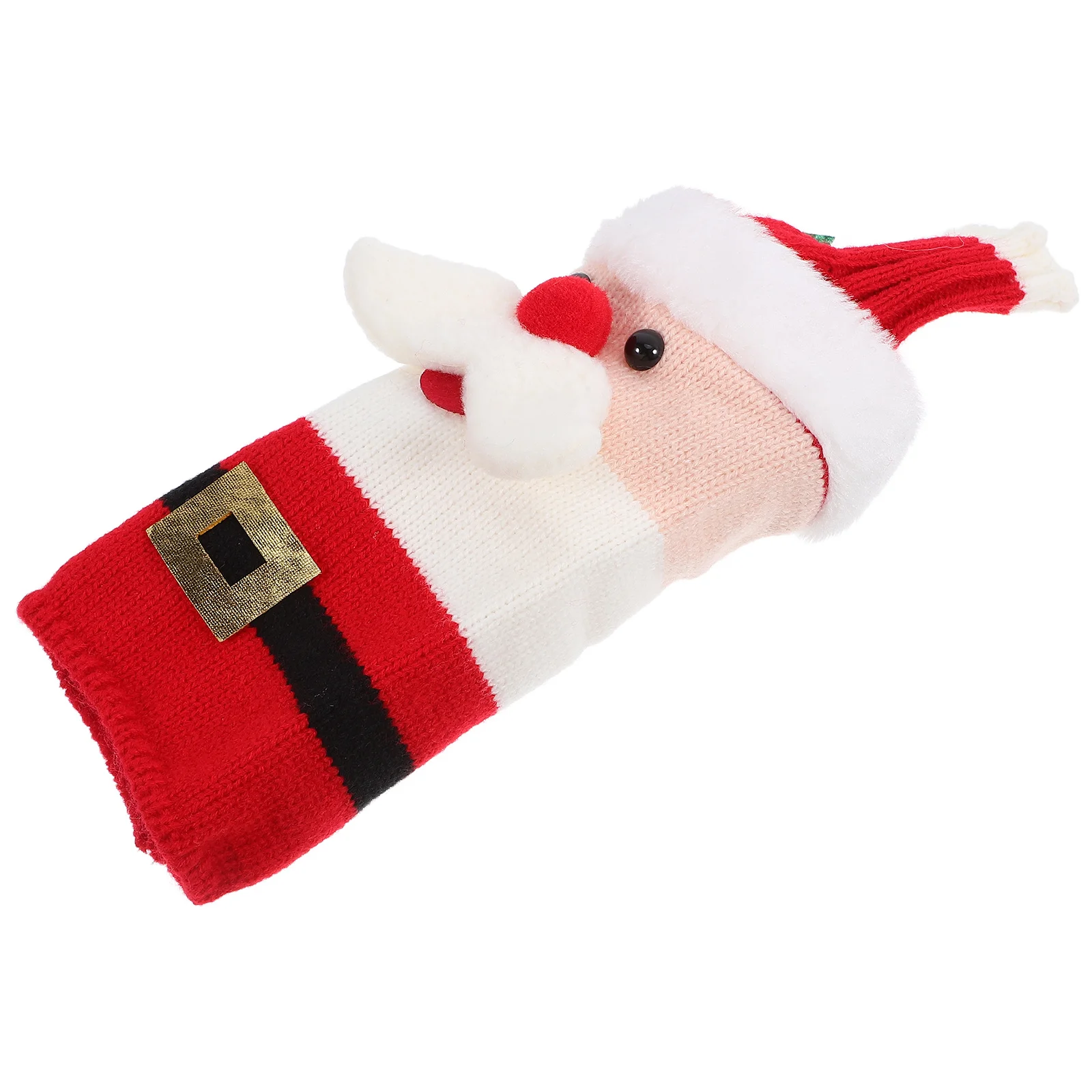 

Festive Knitted Bottle Cover Christmas Wine Bottle Decor Must-Have Holiday Party Decoration Warm Crafted Sleeve