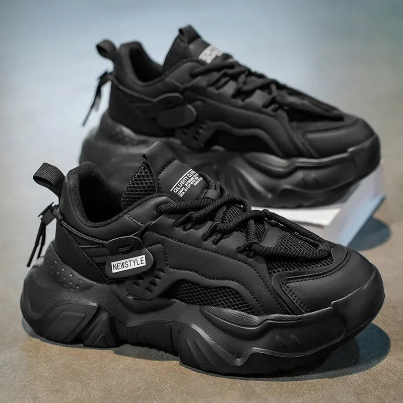 

Student thick soled mesh breathable casual sports shoes four seasonal men's outdoor soft sole comfort running shoes male sneaker