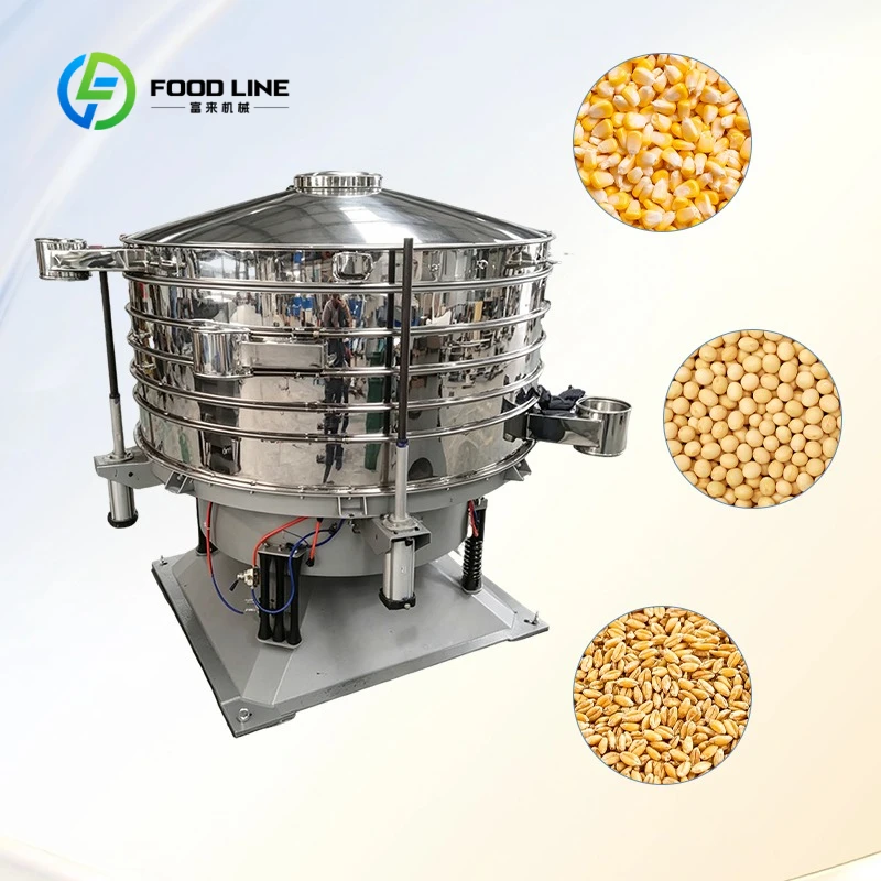 Customized Food Grade Filter Sieve Flour Sieving No-clogging Screen Sugar Milk Powder Precise Rotary Screening Machine