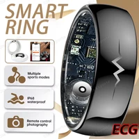Nuevo anillo inteligente ECG para hombres y mujeres, Bluetooth, frecuencia cardíaca en sangre, oxígeno en sangre, monitoreo de salud, multiesportivo, resistente al agua 5ATM, smartring