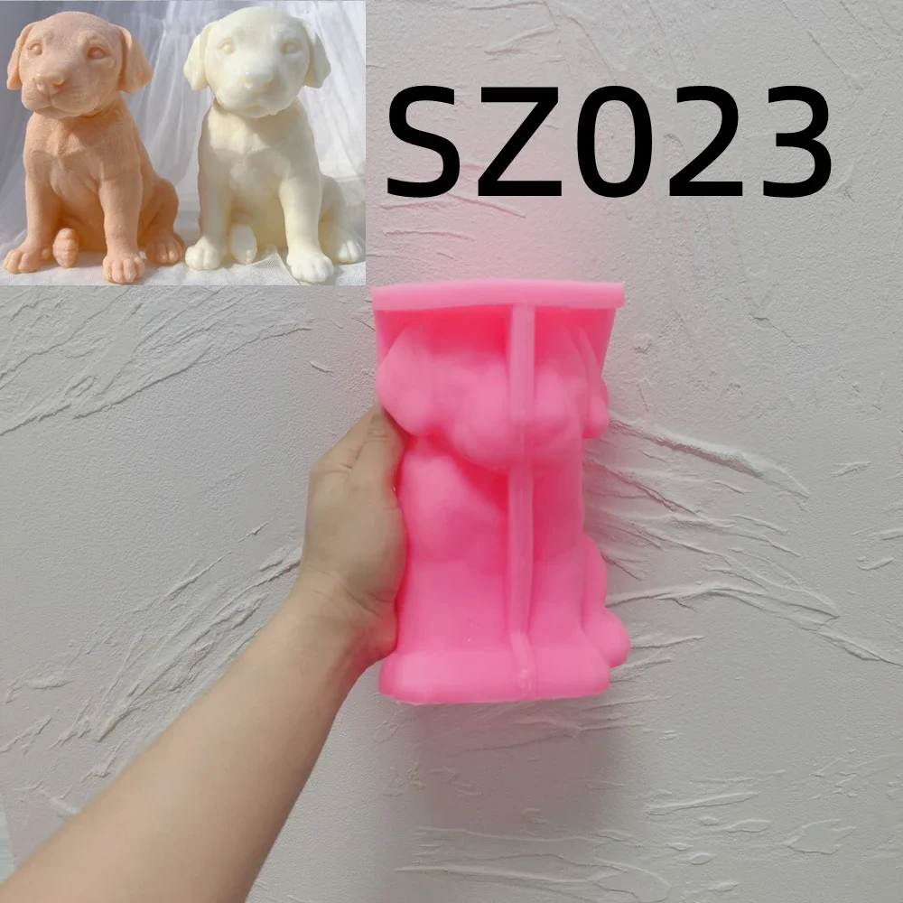 Schattige Verschillende Rassen Hond Kaarsvorm Dier Puppy Soja Wax Siliconen Mal Hondenliefhebber Home Decor