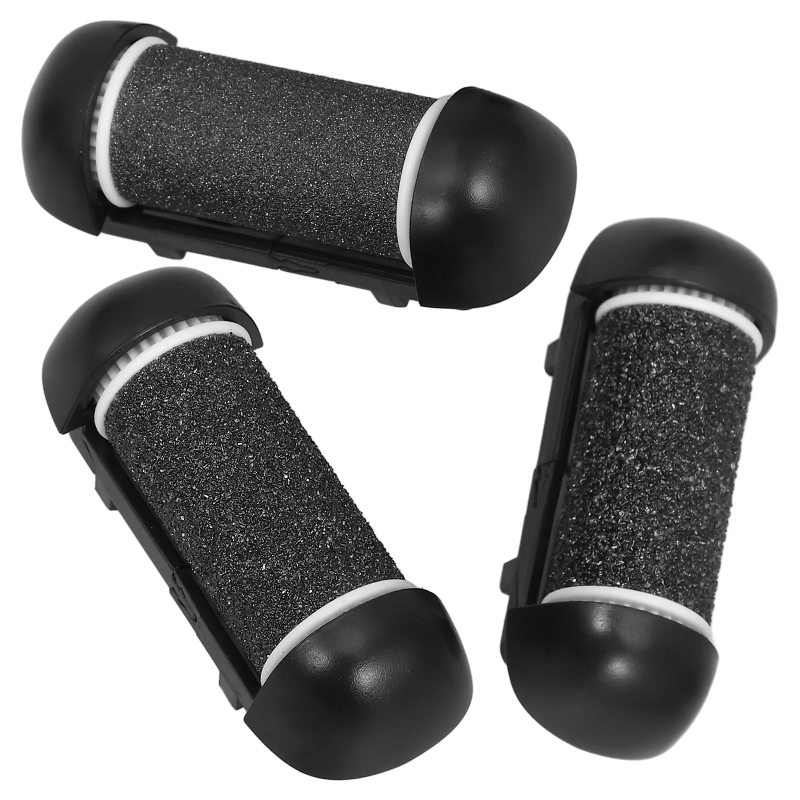 Tête de rouleau de rechange pour dissolvant de callosités électrique, broyeur de pieds, outil de pédicure noir grossier, têtes de recharge, lime à pied, 3 pièces