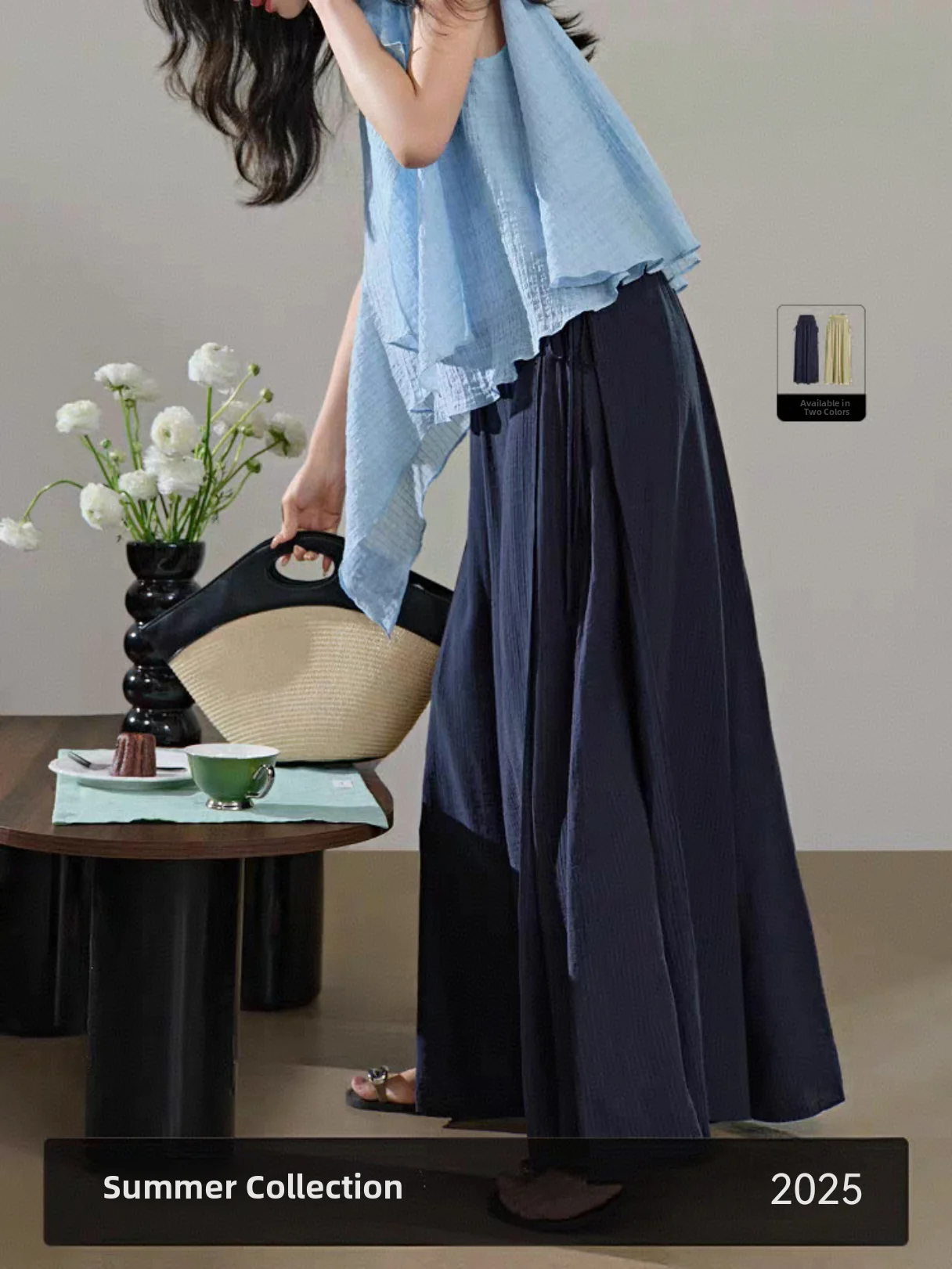 Loose Wide Leg Casual Pants Women's Autumn New Sle Dra Texture een Lazy Straight Leg Trousers Faionable Commute Sle