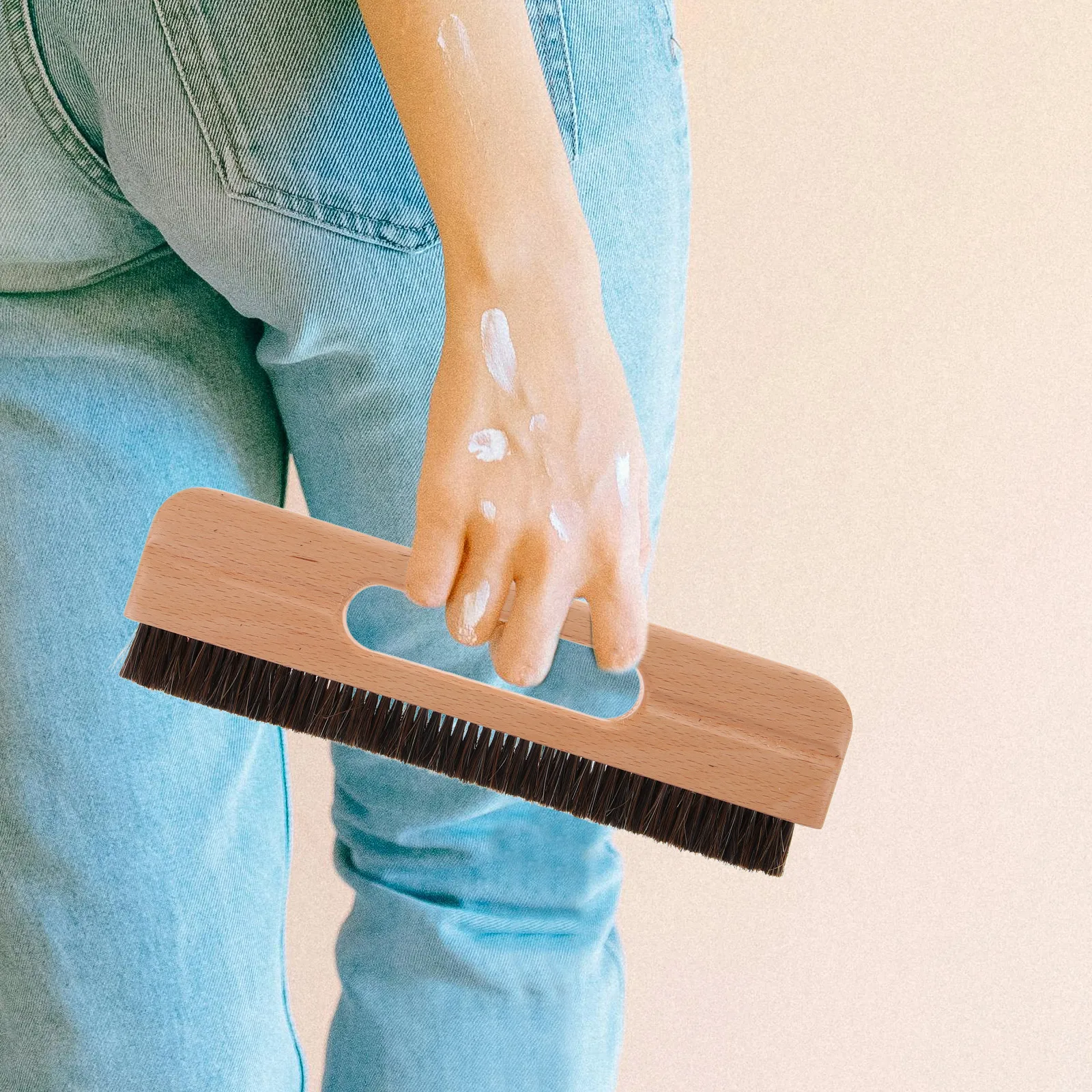 Behangborstel Houten handvat Zachte haren Gladmakend hulpmiddel voor wandbekleding Muurschilderingen Plakken Multifunctioneel schilderen