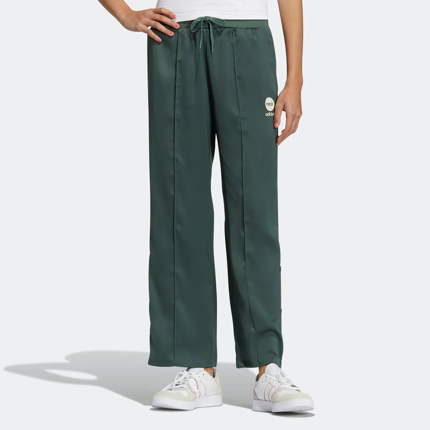 Adidas Official Genuine Neo женские новые свободные дышащие баскетбольные длинные брюки HN0013