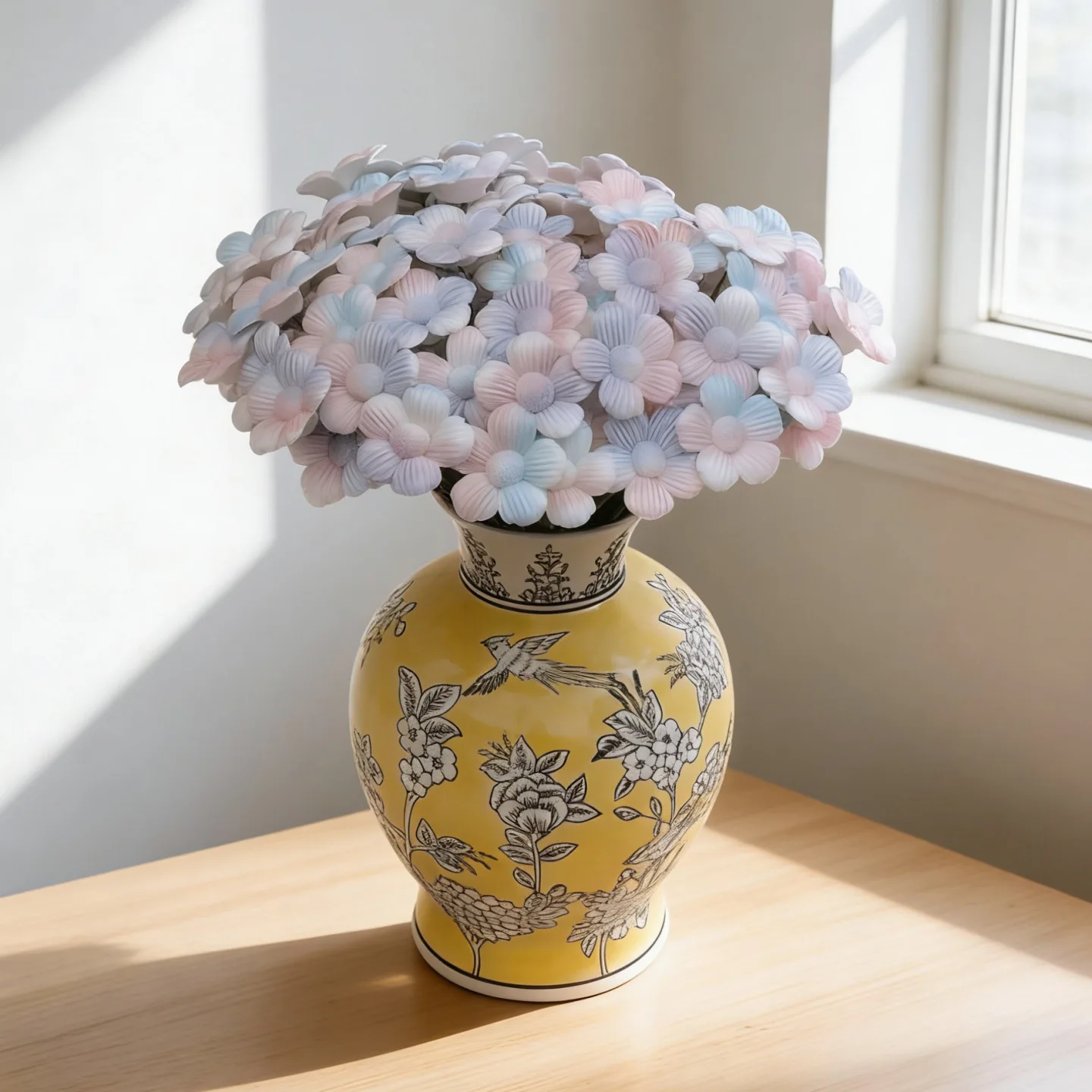 5 Stück Keramikblumen, handgefertigte Simulationsblumen für hohe Temperaturen, ländliche Wildblumen, kreative Geschenke, Heimdekoration – Detail 28