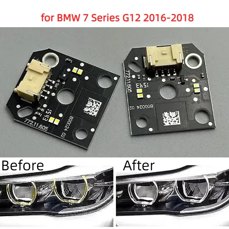 For BMW 7 Series G12 Low Version 2016 2017 2018 Car White Headlights DRL Ballast Chip Circuit Board Daytime Running Light Source