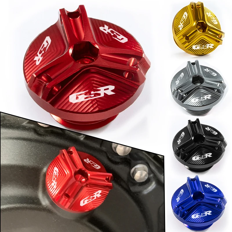 For SUZUKI GSR400 GSR600 GSR750 GSR 400 600 750 gsr CNC Aluminum  Motorcycle Engine Oil Cap Bolt Fuel Filler Cap Accessories