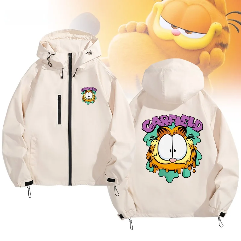 

American Sle Cartoon Anime Collaborative Men's Jaet Hooded Coat Autumn Winter Couple's Clothing Polyester Fiber