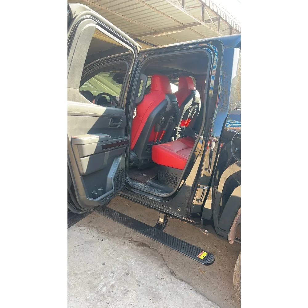 لتويوتا تاكوما 4x4 لوحات تشغيل الطاقة الكهربائية التلقائي قابل للسحب خطوات جانبية ملحقات الشاحنة الخارجية على الطرق الوعرة جاهزة #2