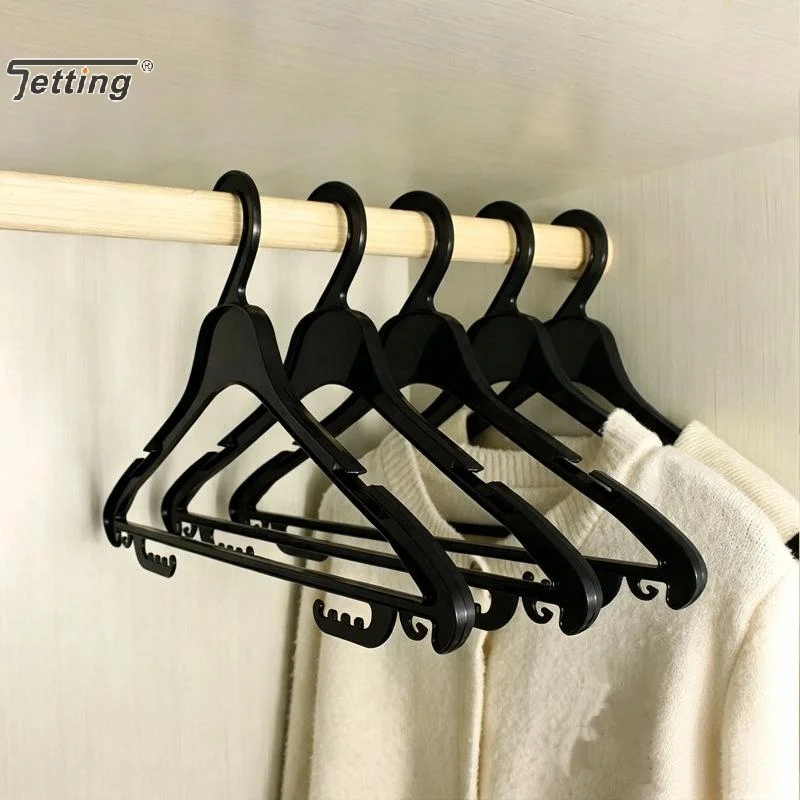 Multifunctional Plastic Clothes Hangers With Non Slip Grooves And Sturdy Frame For Home Closet Clothing Organization Daily Use