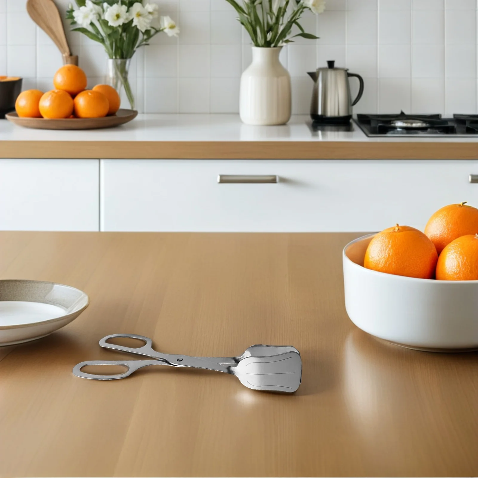 

2pcs Stainless Steel Food Tongs Set Buffet Serving Tongs For Salad Bread Cake Steak Catering Cooking Kitchen Utensils Scissor