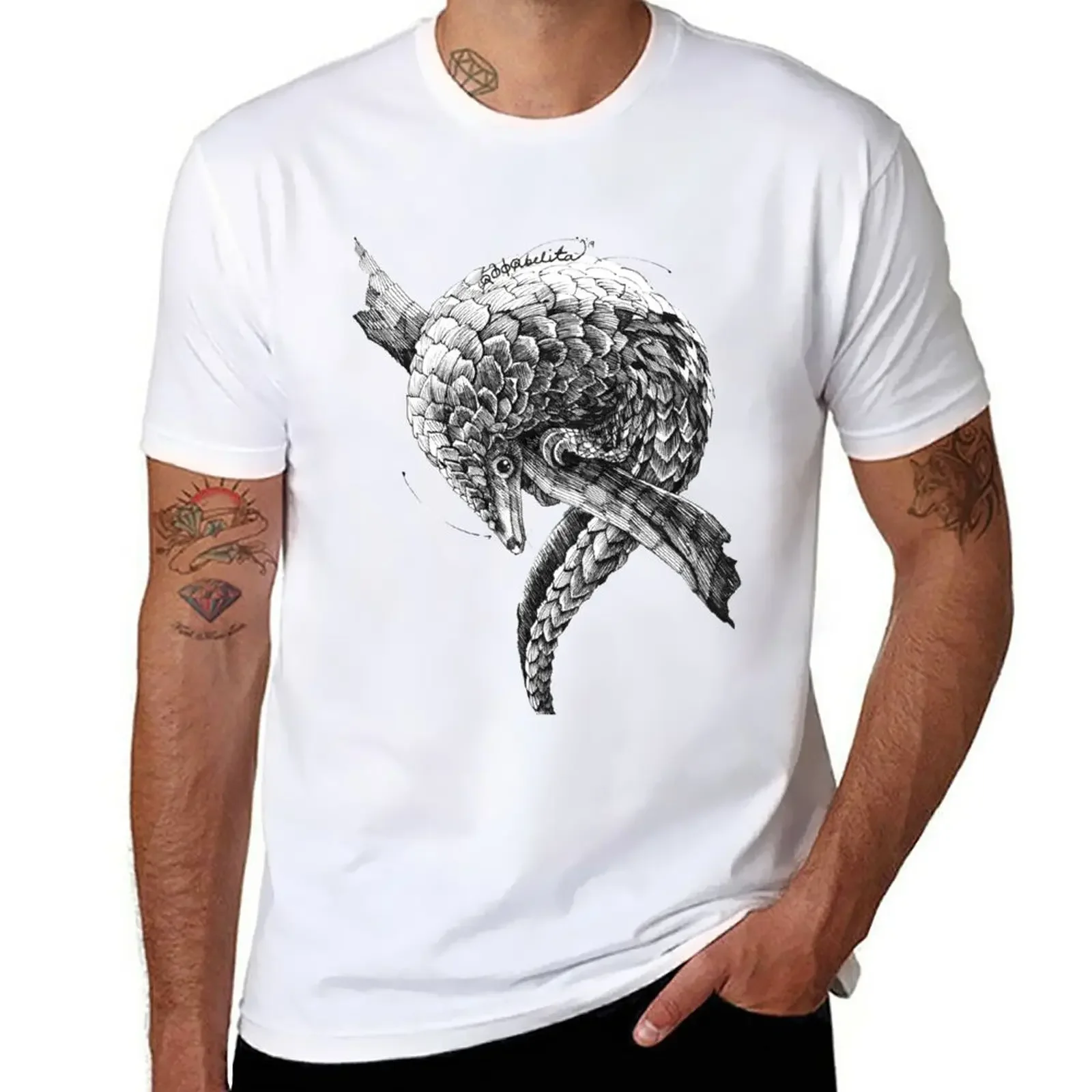 PANGOLIN T-Shirt boys whites plus size tops workout shirts for men