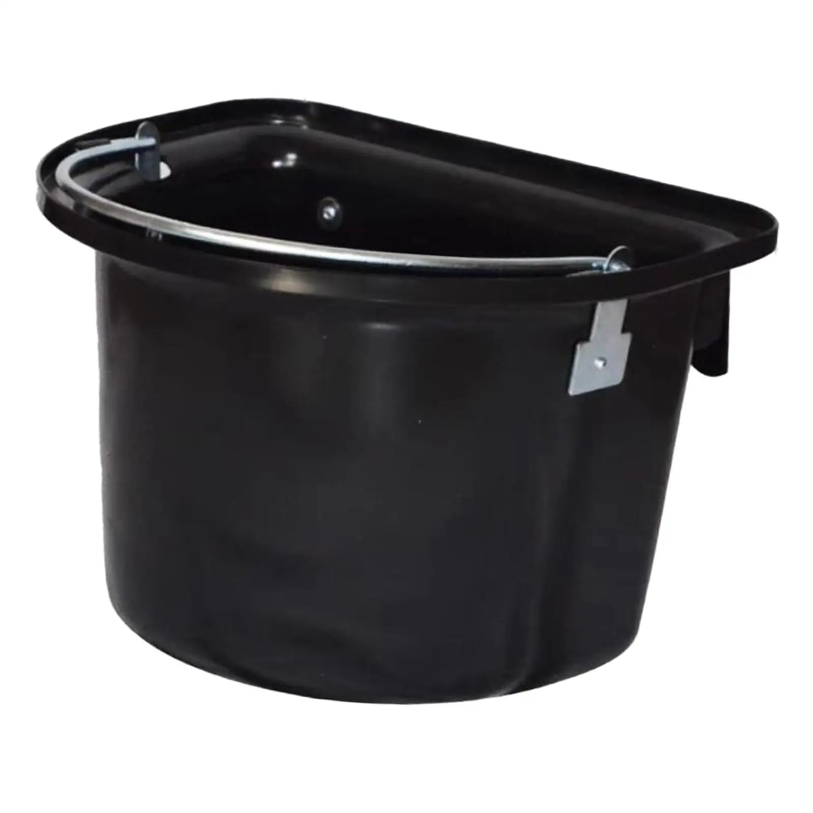 Horse feed Bucket Horse Feeder Hanging,Wear Resistant Water Feeder feed Trough Livestock Feeding Container for Ranch Outside