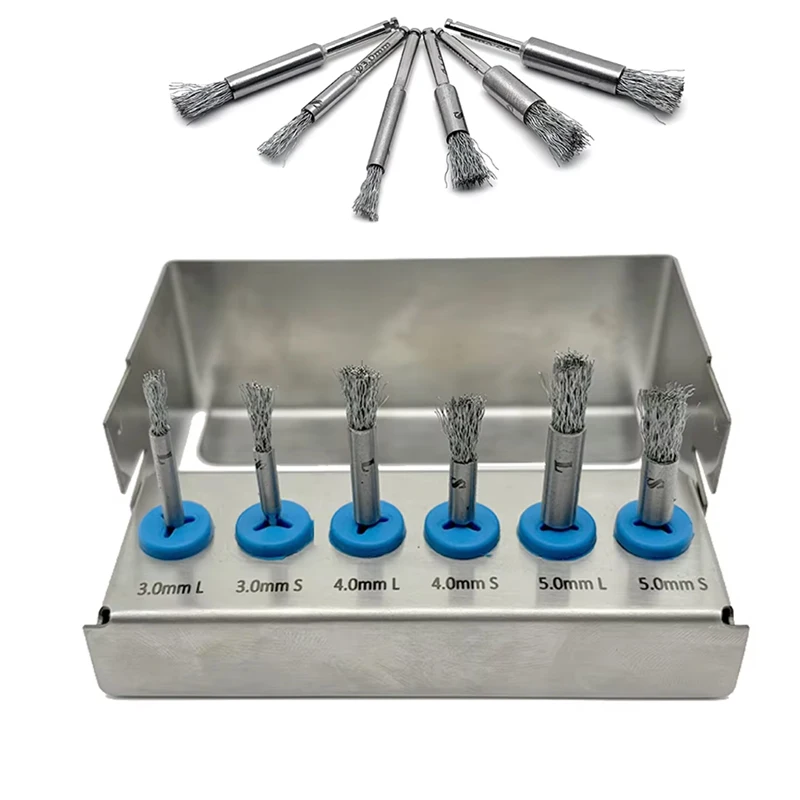 

Dental Implant Cleaning Brush 300-1000RPM for Titanium Grade5 Fixture 420 Steel Non-Magnetic Dentist Lab Tools