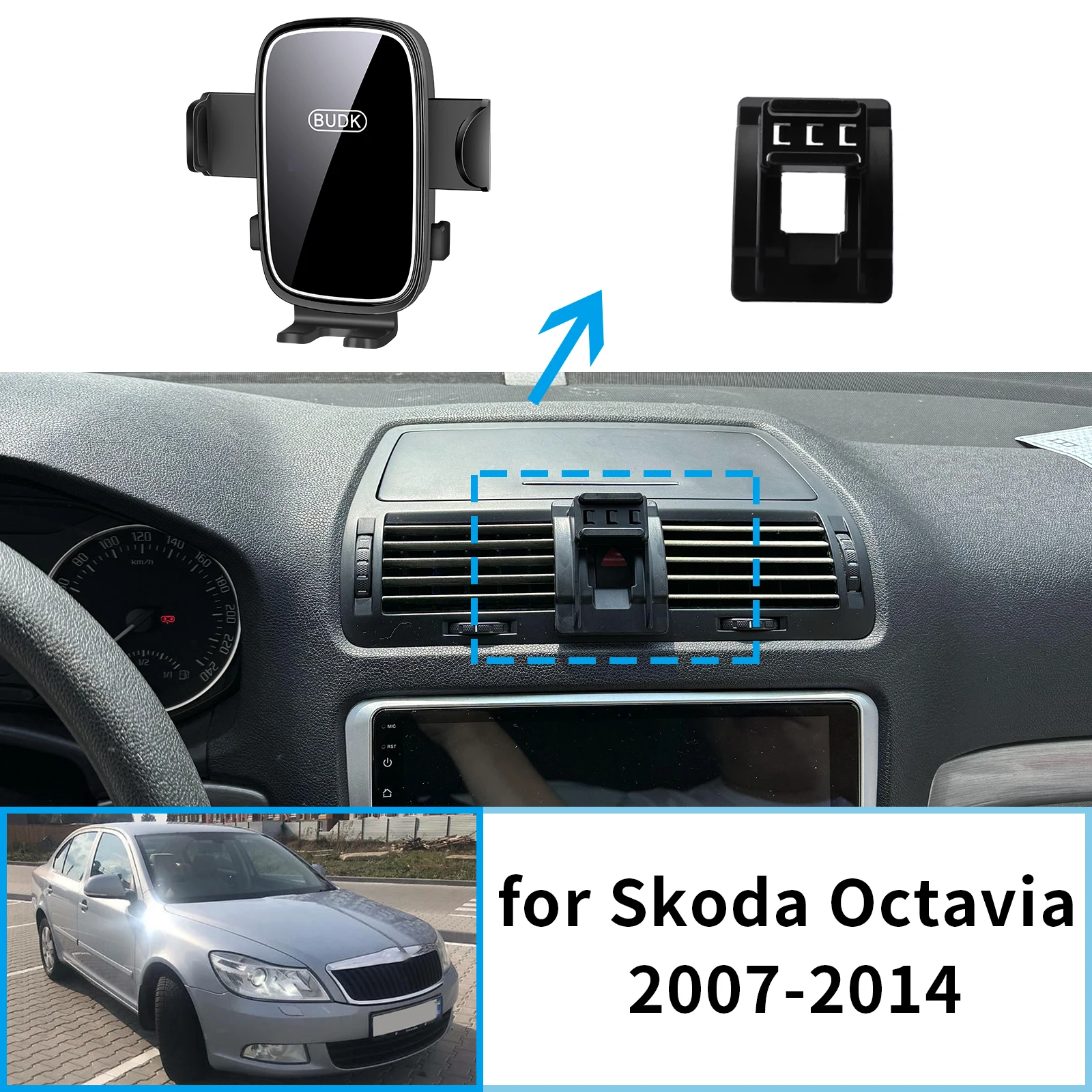 

​​fit for Skoda Octavia A5 2007~2014 Navigation Phone Holder Mount Customized Car accessoires