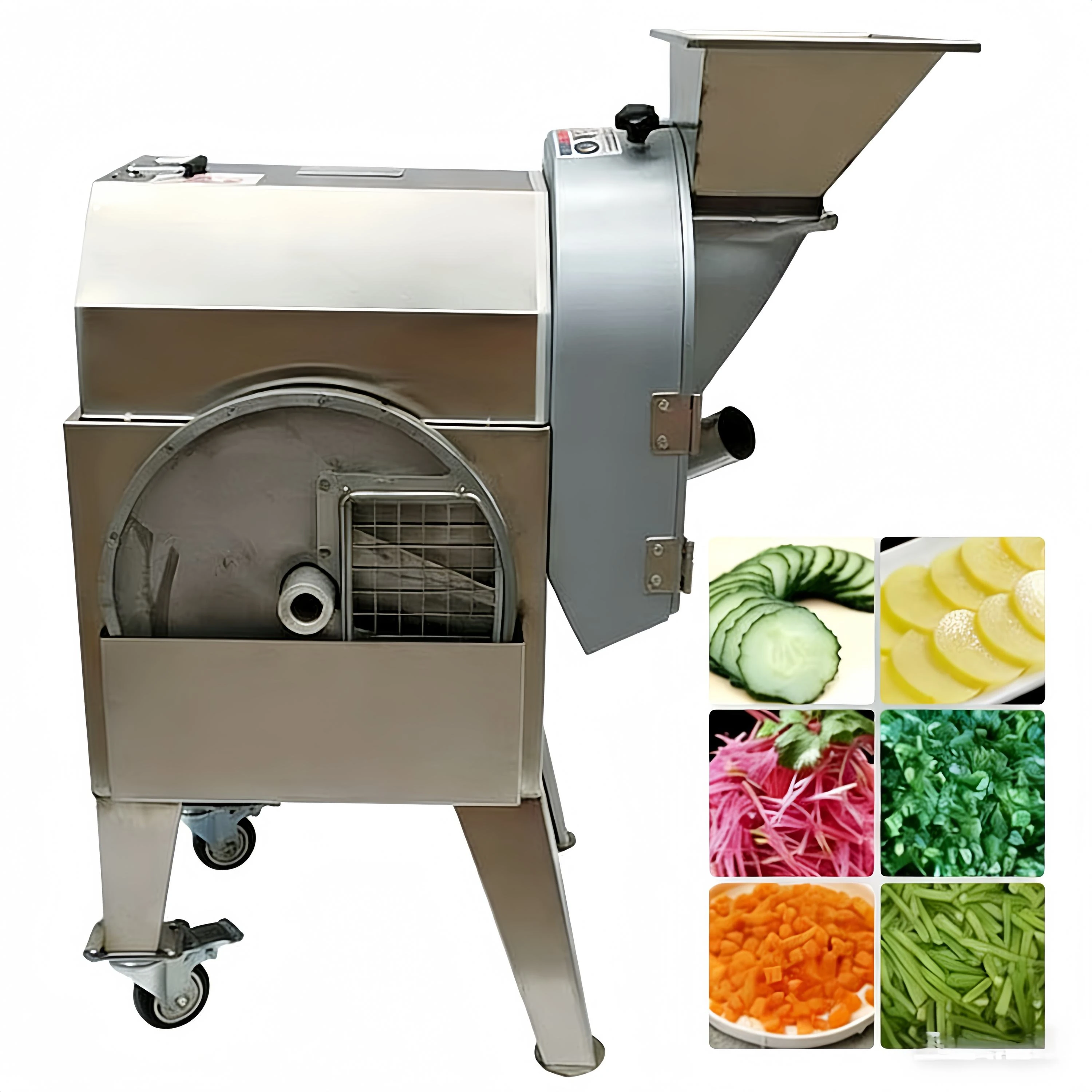 Industrial Automatic Multifunctional Vegetable Dicer Slicer High Output For Potato Carrot Root Vegetable Processing