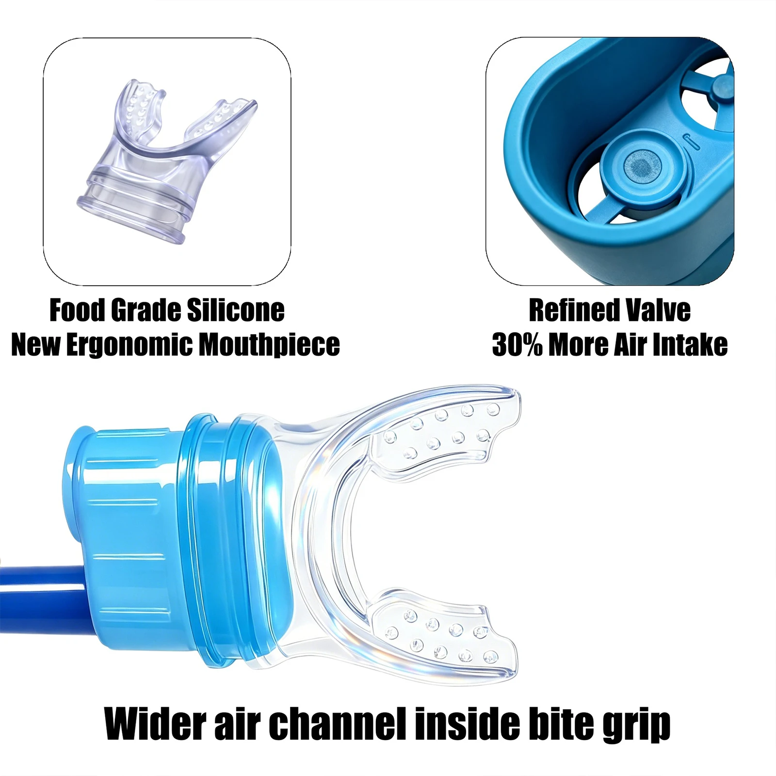

Diving Breathing Tube Reusable Snorkel Breathing Tube Thicken Silicone Diving Respirator Long Full Dry Breathe Apparatus