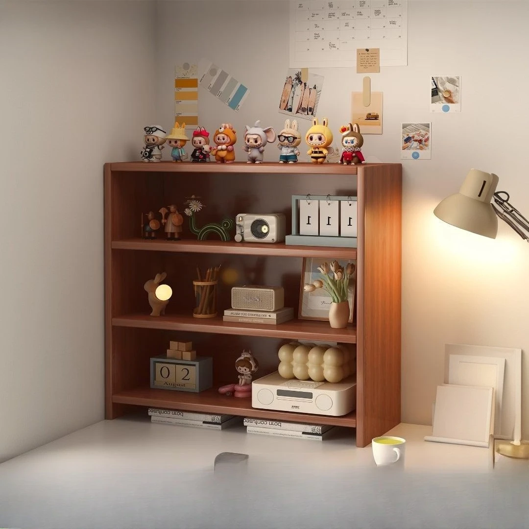 Bookshelf Desktop Shelf Student Study Toy Display Shelf Household Wall Locker Dormitory Simple Bookcase