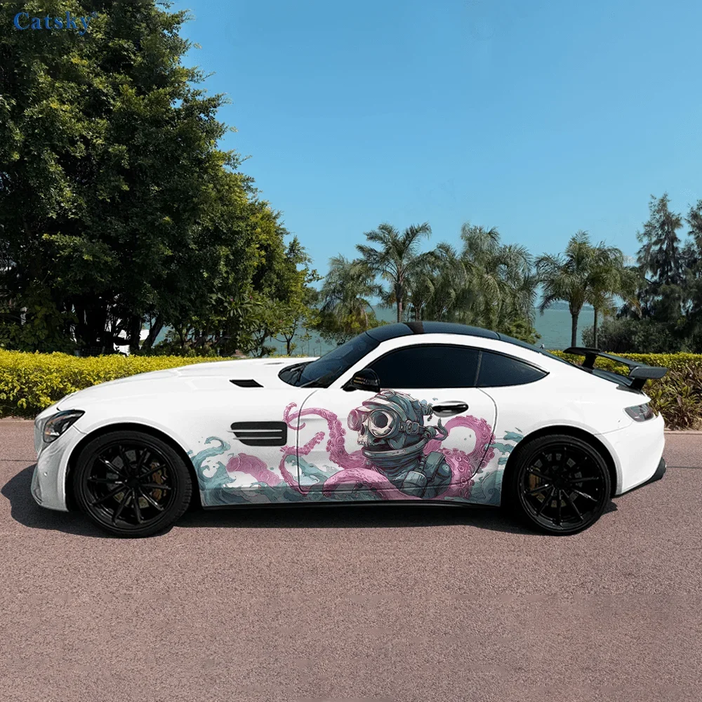 

Underwater Skeleton Diver Car Side Sticker Decoration,PVC Waterproof Scratch Resistant Decal,Car Protect,Auto Accessories Gift